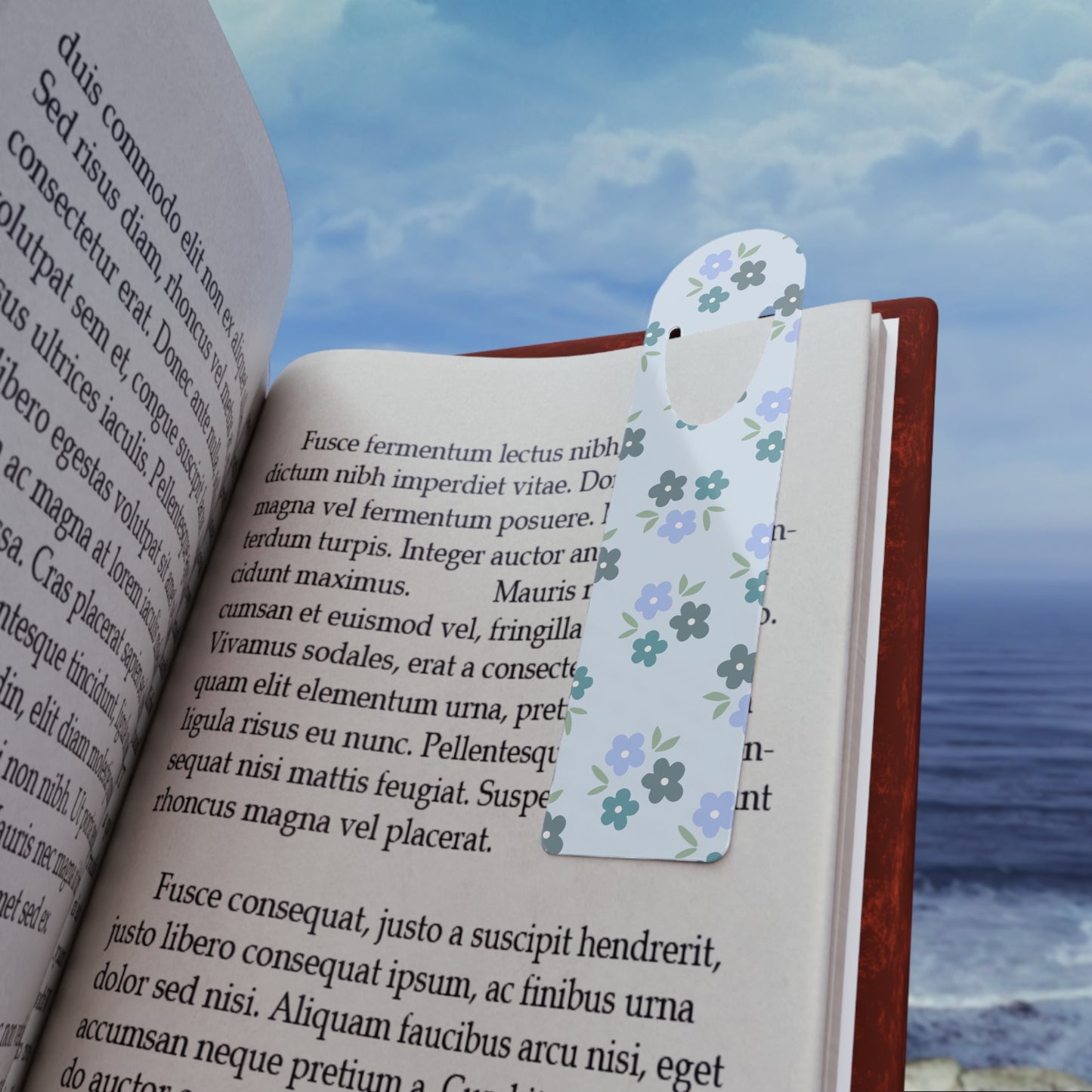 Whimsy Bookmark - Blue